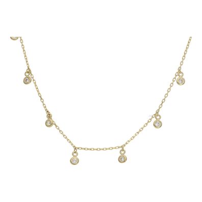 Collie Gold 333 Ankerkette Diamantiert Zirkonia Pendants JL16-05-0802 JuwelmaLux