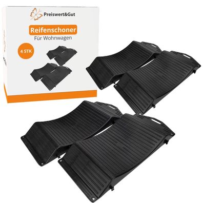 4x Reifenschoner 13-18 Zoll - Reifenschutz Stecksystem bis 1250kg Set Reifenschuh