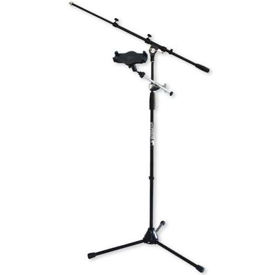 keepdrum Mikrofonständer MS106 mit Smartphone-Tablet-Halter