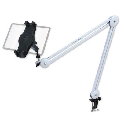 keepdrum Gelenkarm-Stativ MS138 weiss mit Smartphone-Tablet-Halter