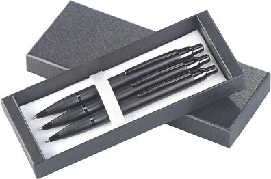 NEU 3er Set Druck Bleistifte Graphit Metall Aufbewahrungsbox für Männer Geschenk