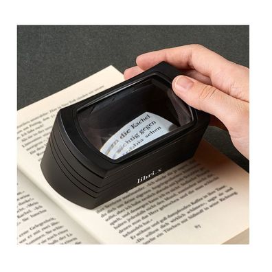 libri x LED-Standlupe mit 2-facher Vergrößerung und 4 LEDs