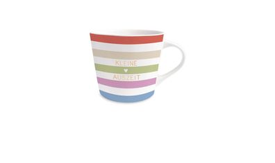 Schreibkram Manufaktur Goldstücke Tasse Porzellan 420 ml 12 x 8,5 cm Kleine Auszeit