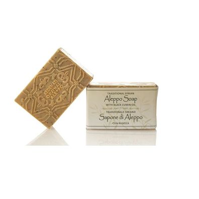 Aleppo Olivenölseife mit Schwarzkümmelöl 100 g