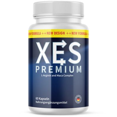 XES Premium Kapseln | für mehr Leidenschaft | mit L-Arginin, L-Citrullin| 60 Stk