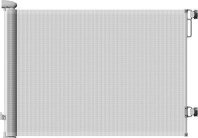 NEU Treppenschutzgitter grau ausziehbar 13-180 cm, 85 cm hoch für Kinder Tiere