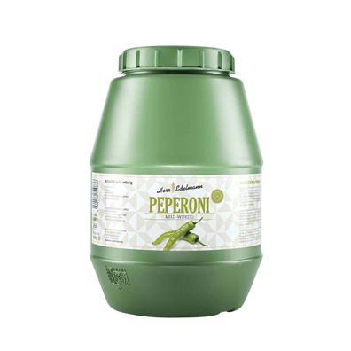 Herr Edelmann Peperoni grün mild-würzig 4750 ml Plastikkanister
