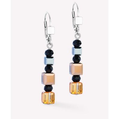 Ohrhänger - Edelstahl gold - Dancing Kristalle