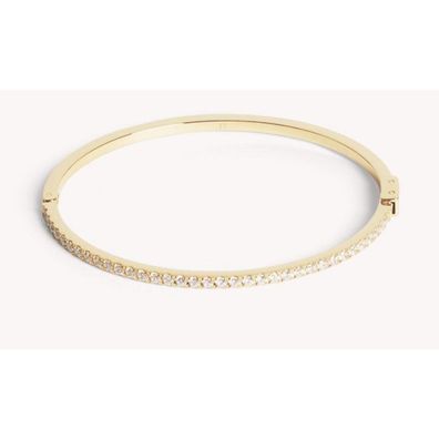 Armreif Ø 17cm - Edelstahl - Gold Kristalle