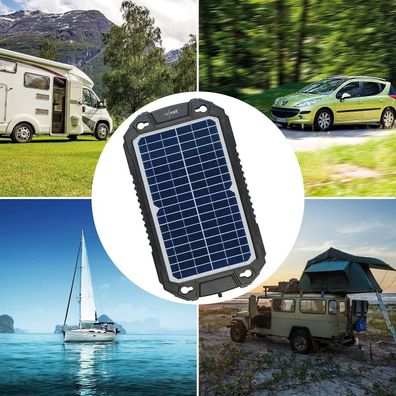 NEU Kfz Solar Ladegerät für Autobatterien Pkw Wohnmobil Kleintransporter Outdoor