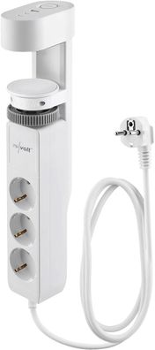 NEU 3fach Steckdose Leiste Schraubklemme USB für Schreibtisch Regal Büro Zuhause