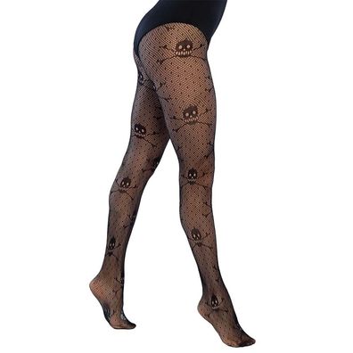 Strumpfhose Idonea Totenkopf