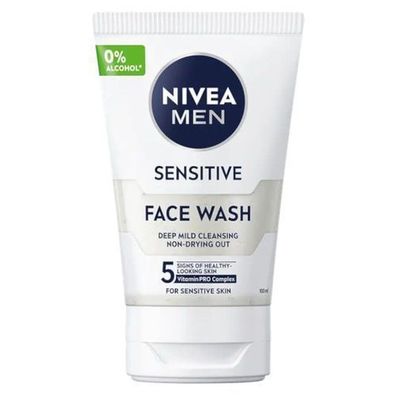 Nivea Men Sensitiv Reinigungs-Gel fuer Gesicht, 100 ml