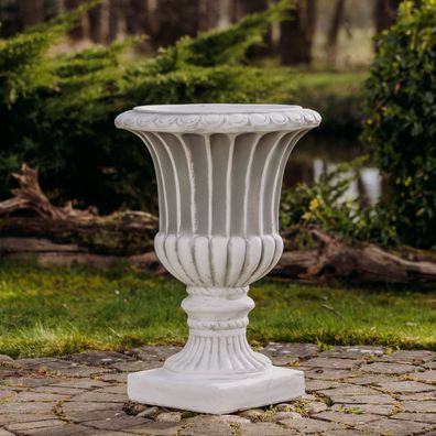 Massive große Pflanzvase Pflanzgefäß Amphore Vase aus Steinguss frostsicher