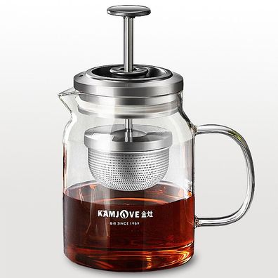 Teekanne 560ml Zubereitung Kungfu Tee Kaffee mit herausnehmbarem Edelstahl-Sieb