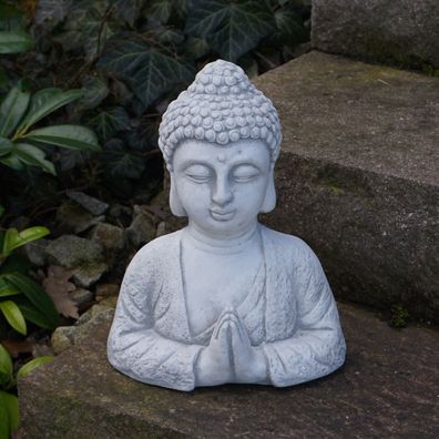 Massive Steinfigur Buddha Büste Feng Shui Dekorationselement Steinguss frostsich