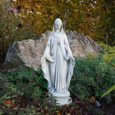 Massive Steinfigur kleine Statue heilige Madonna Maria Mutter Gottes Steinguss
