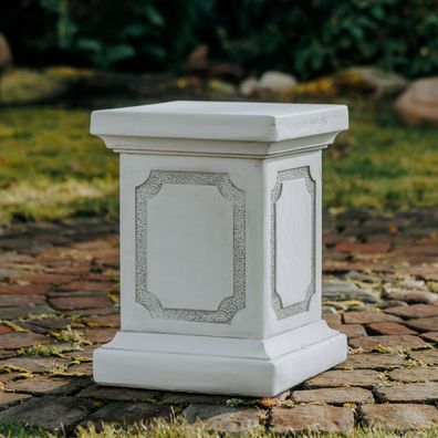 Massiver großer Stein Sockel Podest Säule Statue Gartendeko Steinguss frostfest