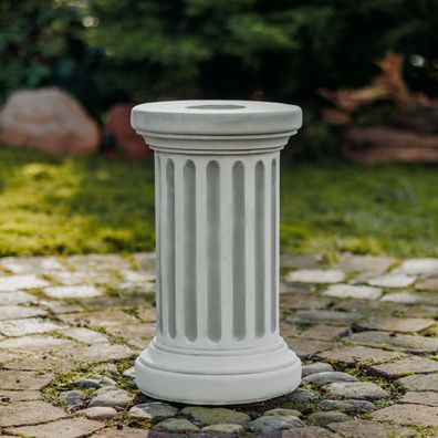 Massives Podest Sockel rund Säule Stellfläche Ø 30 cm aus Steinguss frostfest