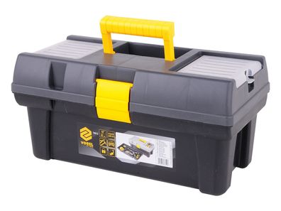 Werkzeugkiste, Werkzeugkoffer Kunststoff 16“ 415x226x200 mm