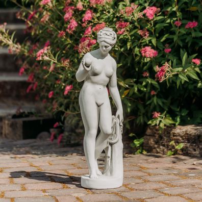 Top Modell Massive Steinfigur Venus von Canova mit Apfel aus Steinguss frostfest