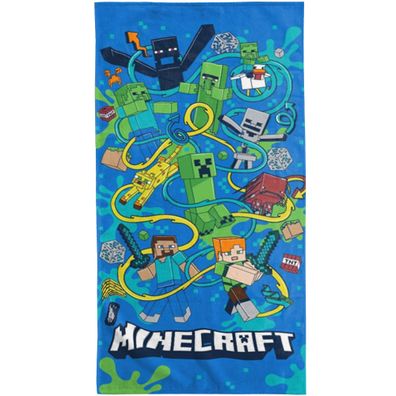 Minecraft Badetuch Slurp 75x150 cm Strandtuch Handtuch