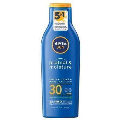 Nivea Sun Protect & Moisture Sonnenschutzcreme LSF30, 200ml