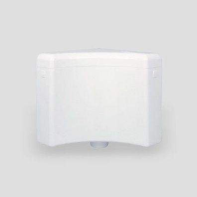 SANIT Eckspülkasten 927 (6-9L) tiefhäng. mit Eckventil, weiß