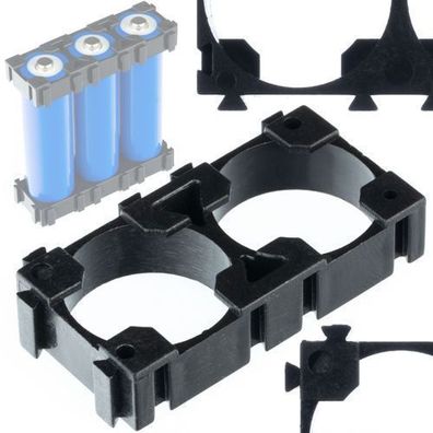 Rosfix Batteriehalter 1x2 – für 2x 18650 Zellen | Kunststoffgehäuse