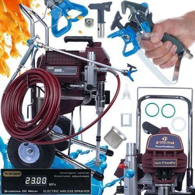 Zenthril Farbspritzgerät Apex B – 2500W 20MPa 3,2L/min | 0,031" Düse