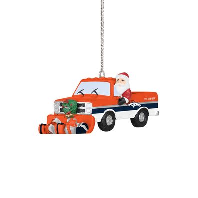 NFL Denver Broncos Santa Snow Plow Truck Weihnachtsbaum Anhänger Ornament ..0666