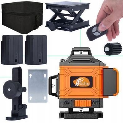 Rosfix Laser-Wasserwaage ROT16L-E – 16 Linien 360° Grün | IP54, 25?m Reichw