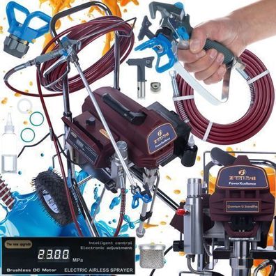 Zenthril Farbspritzgerät Quantum G – 2200W 20MPa 2,8L/min | LCD, 0,025" Düse