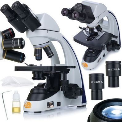 Rosfix Biologisches Mikroskop Ceres Pro MBCP – WF10x, 100x Objektiv, LED