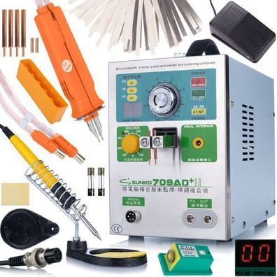 Rosfix Punktschweißgerät Sunkko 709AD+ – 3,2kW 800A | für 18650 Akkus