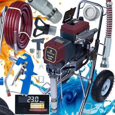Zenthril Farbspritzgerät Delta L – 4000W 23MPa 8L/min | 0,043" Düse