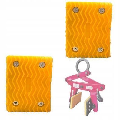 RodClamp GripPads Duo – Antirutsch-Pads 105×83 mm | 4 Bohrungen Gummi