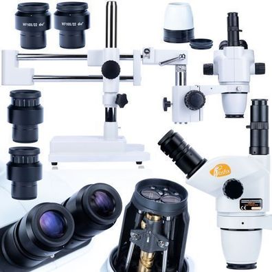 Rosfix Stereomikroskop Moon Pro MSMP-T – 6,7–45x Zoom | Trinokular, 105 mm WD