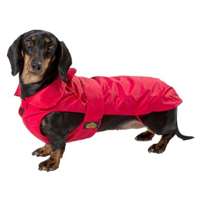 Fashion Dog Hundemantel speziell für Dackel - Rot