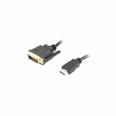 Lanberg HDMI(M)-> DVI-D(M)(24 + 1) KABEL 1.8M 4K 30HZ Schwarz D