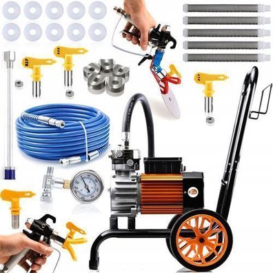 Rosfix Farbspritzgerät Strong Storm 990 Plus – 3500W 22MPa 18L/min Set