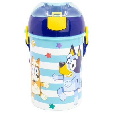 Bluey Wasserflasche 450?ml – Pop-Up Canteen mit Druckknopfverschluss