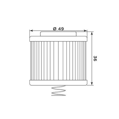 Ölfilter MIW Y4020 Bajaj Boxer Caliber Pulsar Yamaha Byson FZ16 OEM DD121181 21C-E344