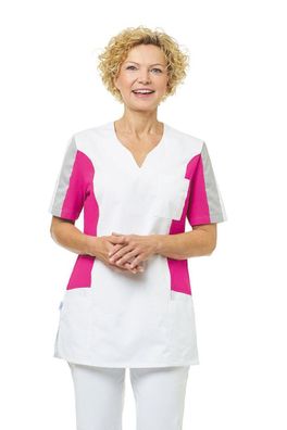 Leiber Damen Schlupfjacke 08/2734/0136 Weiß/Fuchsia