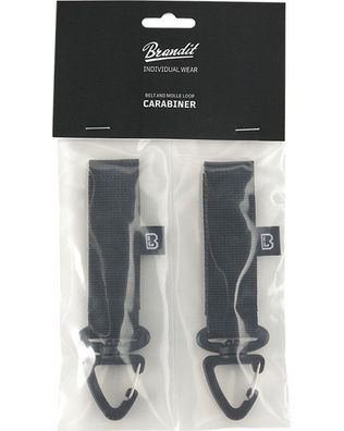 Brandit Herren Befestigung Belt and Molle Loop Carabiner 2 Pack