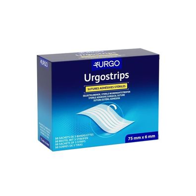 URGOstrips 50 Peelbeutel a 5 Strips 75x3,0mm