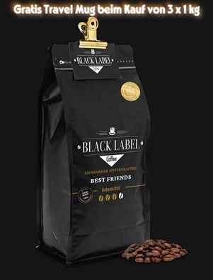 Kaffee BEST Friends Crema King Säurearm 3000g incl. Travel Mug