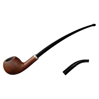 VAUEN Pfeife Relax 3644, matt, braun, glatt, 9mm Filter, Weißpunkt