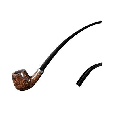 VAUEN Pfeife Relax 127, braun, glatt, 9mm Filter, Weißpunkt