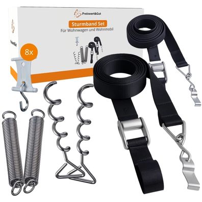 Sturmband Vorzelt Set Kederschiene 5/6-7/8mm - kompatibel mit Thule Omnistor